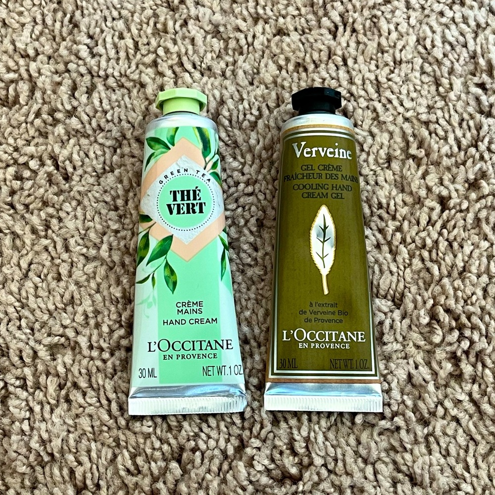 L’OCCITANE Verbena Cooling Hand Cream Gel, Green Tea Hand Cream 1oz